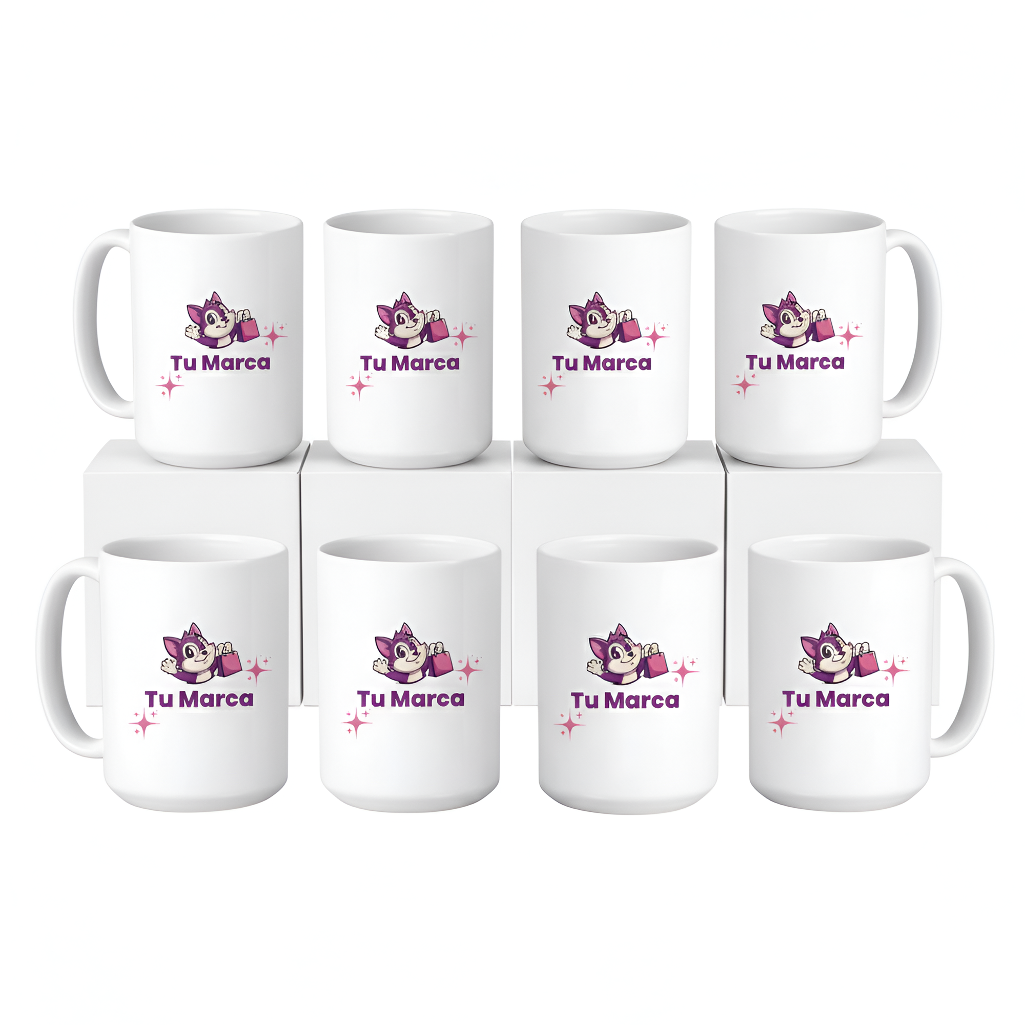 Taza Merch Personalizable 15oz – Cerámica Blanca